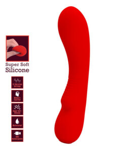 PRETTY LOVE – PRESCOTT VIBRADOR RECARGABLE ROJO - intimamenities.com