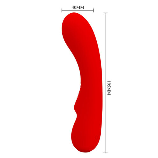 PRETTY LOVE – PRESCOTT VIBRADOR RECARGABLE ROJO - intimamenities.com