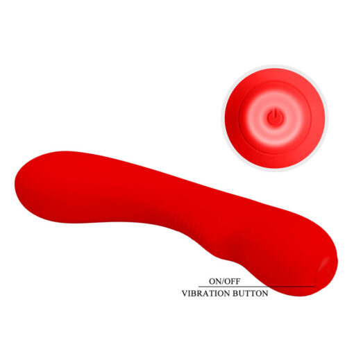 PRETTY LOVE – PRESCOTT VIBRADOR RECARGABLE ROJO - intimamenities.com