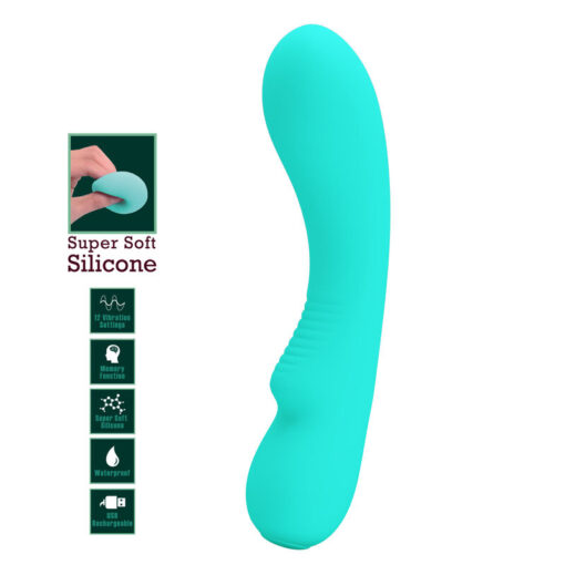 PRETTY LOVE – PRESCOTT VIBRADOR RECARGABLE VERDE AGUA - intimamenities.com
