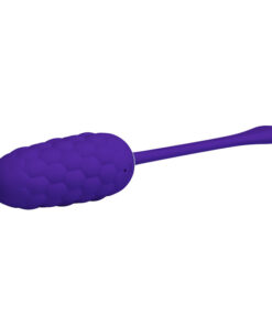 PRETTY LOVE – HUEVO VIBRADOR CON TEXTURA MARINA RECARGABLE LILA - intimamenities.com