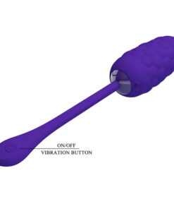 PRETTY LOVE – HUEVO VIBRADOR CON TEXTURA MARINA RECARGABLE LILA - intimamenities.com