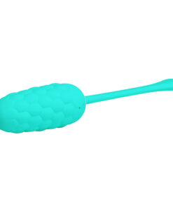 PRETTY LOVE – HUEVO VIBRADOR CON TEXTURA MARINA RECARGABLE VERDE AGUA - intimamenities.com