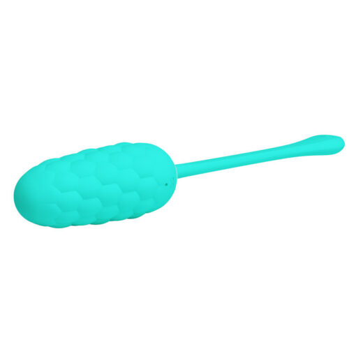 PRETTY LOVE – HUEVO VIBRADOR CON TEXTURA MARINA RECARGABLE VERDE AGUA - intimamenities.com