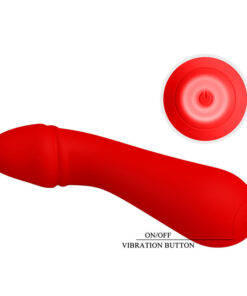 PRETTY LOVE – CETUS VIBRADOR RECARGABLE ROJO - intimamenities.com
