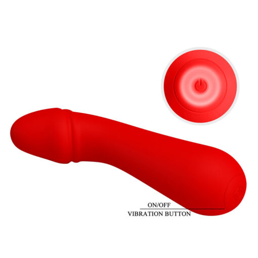 PRETTY LOVE – CETUS VIBRADOR RECARGABLE ROJO - intimamenities.com