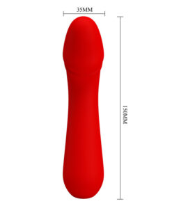 PRETTY LOVE – CETUS VIBRADOR RECARGABLE ROJO - intimamenities.com