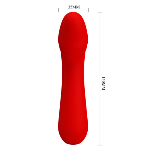 PRETTY LOVE – CETUS VIBRADOR RECARGABLE ROJO - intimamenities.com