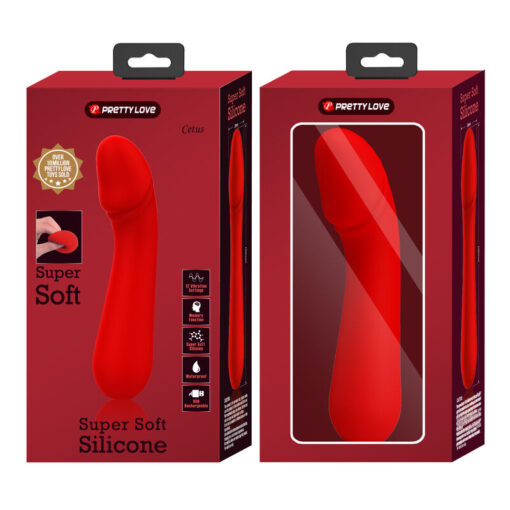 PRETTY LOVE – CETUS VIBRADOR RECARGABLE ROJO - intimamenities.com