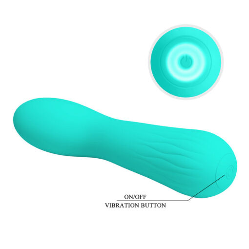 PRETTY LOVE – FAUN VIBRADOR RECARGABLE VERDE AGUA - intimamenities.com