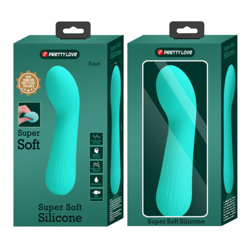 PRETTY LOVE – FAUN VIBRADOR RECARGABLE VERDE AGUA - intimamenities.com