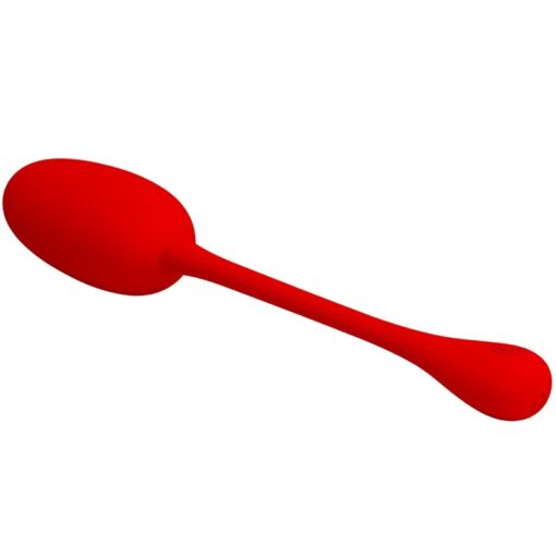 PRETTY LOVE – KNUCKER HUEVO VIBRADOR RECARGABLE ROJO - intimamenities.com