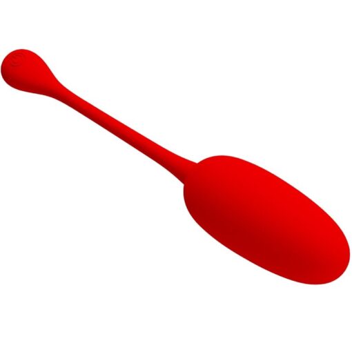 PRETTY LOVE – KNUCKER HUEVO VIBRADOR RECARGABLE ROJO - intimamenities.com