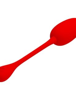 PRETTY LOVE – KNUCKER HUEVO VIBRADOR RECARGABLE ROJO - intimamenities.com