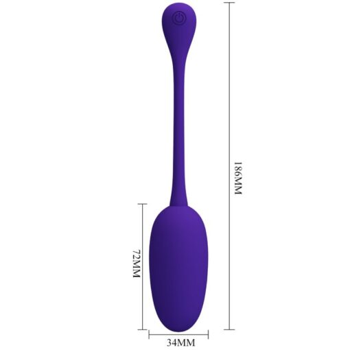 PRETTY LOVE – KNUCKER HUEVO VIBRADOR RECARGABLE LILA - intimamenities.com