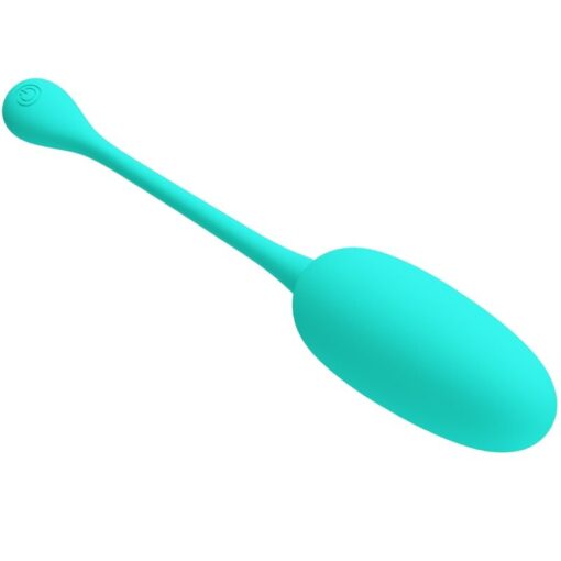 PRETTY LOVE – KNUCKER HUEVO VIBRADOR RECARGABLE VERDE AGUA - intimamenities.com