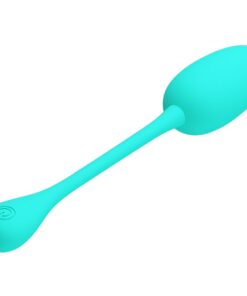 PRETTY LOVE – KNUCKER HUEVO VIBRADOR RECARGABLE VERDE AGUA - intimamenities.com