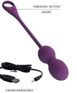 PRETTY LOVE – ELVIRA KEGEL BALLS APP CONTROL REMOTO MORADO - intimamenities.com
