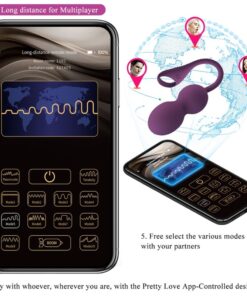PRETTY LOVE – ELVIRA KEGEL BALLS APP CONTROL REMOTO MORADO - intimamenities.com