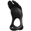 PRETTY LOVE – SILAS ANILLO VIBRADOR 7 VIBRACIONES SILICONA NEGRO - intimamenities.com