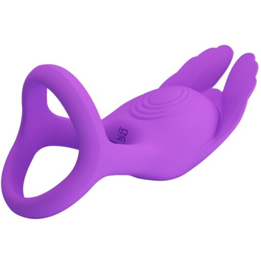 PRETTY LOVE – SILAS ANILLO VIBRADOR 7 VIBRACIONES SILICONA LILA - intimamenities.com