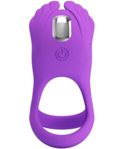 PRETTY LOVE – SILAS ANILLO VIBRADOR 7 VIBRACIONES SILICONA LILA - intimamenities.com