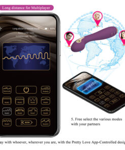PRETTY LOVE – HECTOR VIBRADOR ELECTROSHOCK POR CONTROL POR APP LILA - intimamenities.com