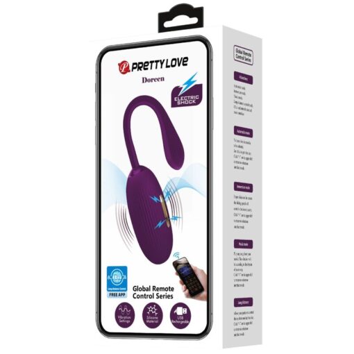 PRETTY LOVE – DOREEN HUEVO VIBRADOR RECARGABLE LILA - intimamenities.com
