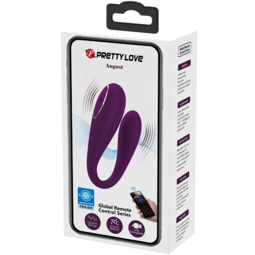 PRETTY LOVE – AUGUST VIBRADOR DOBLE PLACER APP REMOTE - intimamenities.com
