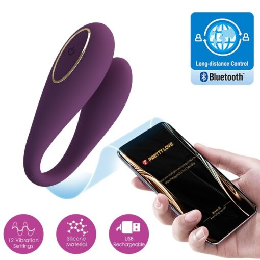 PRETTY LOVE – AUGUST VIBRADOR DOBLE PLACER APP REMOTE - intimamenities.com