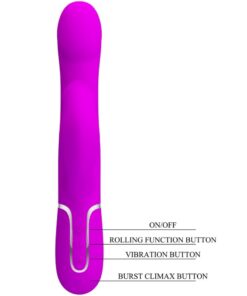 PRETTY LOVE – VIBRADOR RABBIT PERLAS VIOLETA - intimamenities.com
