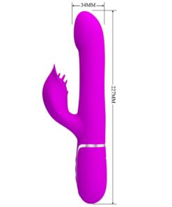 PRETTY LOVE – VIBRADOR RABBIT PERLAS VIOLETA - intimamenities.com