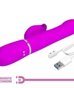 PRETTY LOVE – VIBRADOR RABBIT PERLAS VIOLETA - intimamenities.com
