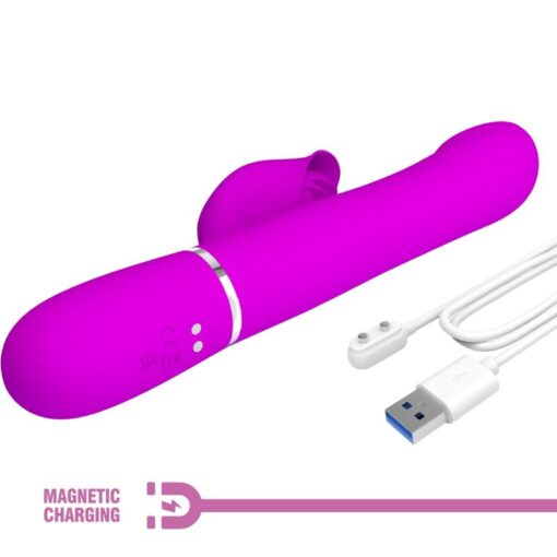 PRETTY LOVE – VIBRADOR RABBIT PERLAS VIOLETA - intimamenities.com
