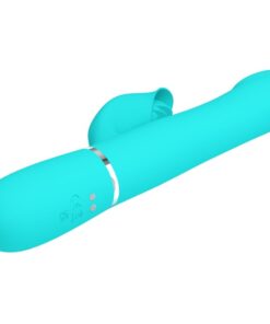 PRETTY LOVE – VIBRADOR RABBIT PERLAS VERDE AGUA - intimamenities.com