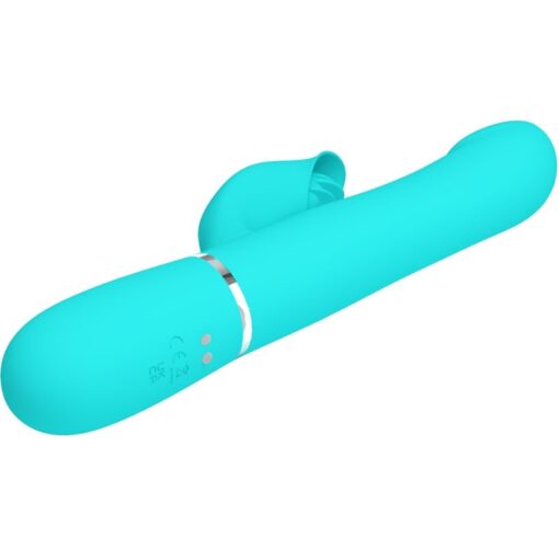 PRETTY LOVE – VIBRADOR RABBIT PERLAS VERDE AGUA - intimamenities.com