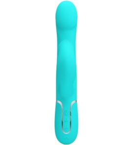 PRETTY LOVE – VIBRADOR RABBIT PERLAS VERDE AGUA - intimamenities.com