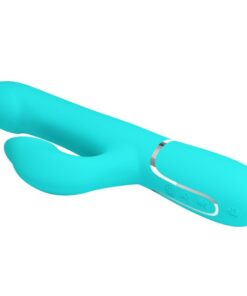 PRETTY LOVE – VIBRADOR RABBIT PERLAS VERDE AGUA - intimamenities.com