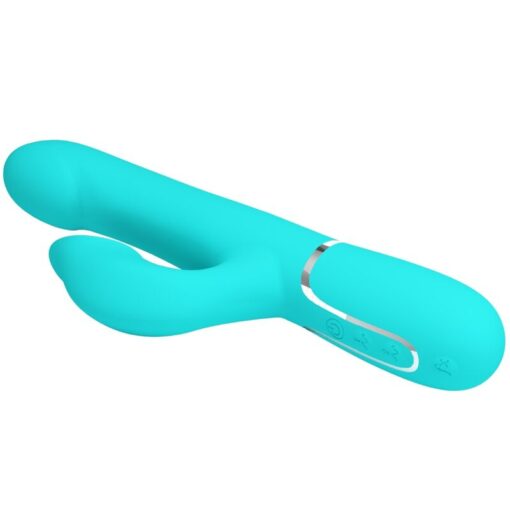 PRETTY LOVE – VIBRADOR RABBIT PERLAS VERDE AGUA - intimamenities.com