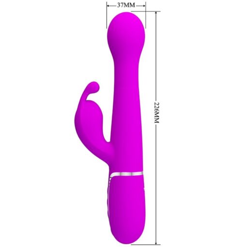 PRETTY LOVE – DEJON VIBRADOR RABBIT 3 EN 1 MULTIFUNCIÓN VIOLETA - intimamenities.com