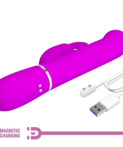 PRETTY LOVE – VIBRADOR COALE RABBIT PERLAS VIOLETA - intimamenities.com
