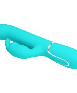 PRETTY LOVE – VIBRADOR COALE RABBIT PERLAS VERDE AGUA - intimamenities.com