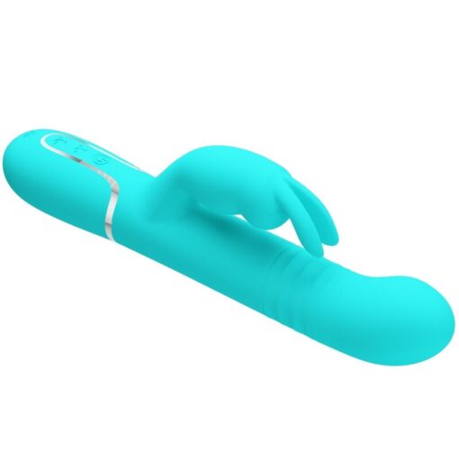PRETTY LOVE – VIBRADOR COALE RABBIT PERLAS VERDE AGUA - intimamenities.com