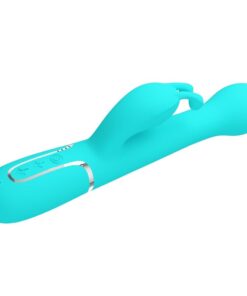 PRETTY LOVE – DEJON VIBRADOR RABBIT 3 EN 1 MULTIFUNCIÓN VERDE AGUA - intimamenities.com