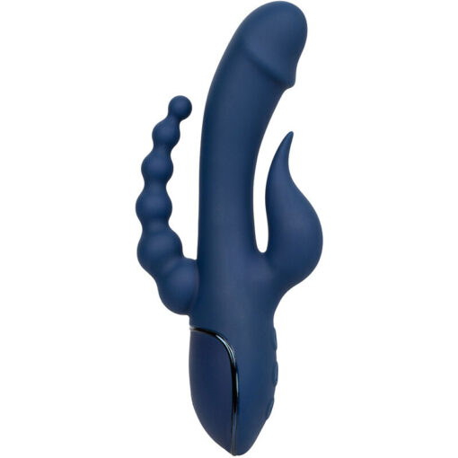 CALEXOTICS – VIBRADOR TRIPLE ORGASM AZUL - intimamenities.com