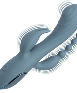 CALEXOTICS – VIBRADOR TRIPLE ÉXTASIS GRIS - intimamenities.com