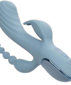 CALEXOTICS – VIBRADOR TRIPLE ÉXTASIS GRIS - intimamenities.com