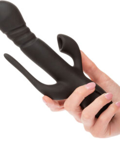 CALEXOTICS – VIBRADOR TRIPLE EUPHORIA NEGRO - intimamenities.com