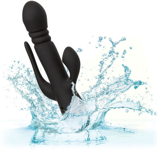 CALEXOTICS – VIBRADOR TRIPLE EUPHORIA NEGRO - intimamenities.com
