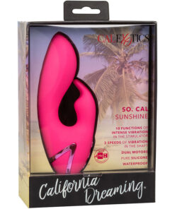CALEXOTICS – SO. CAL SUSHINE VIBRATOR RABBIT FUCSIA BY CALIFORNIA DREAMING - intimamenities.com